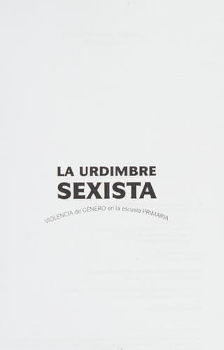 Portada de La urdimbre sexista