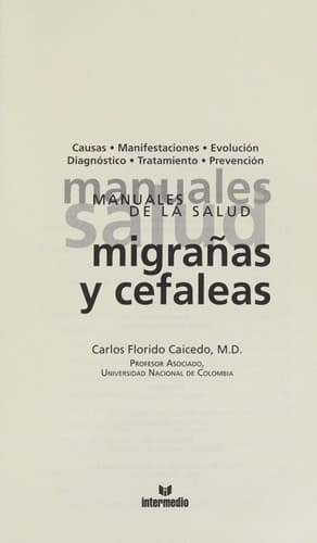 Portada de Migrañas y cefaleas