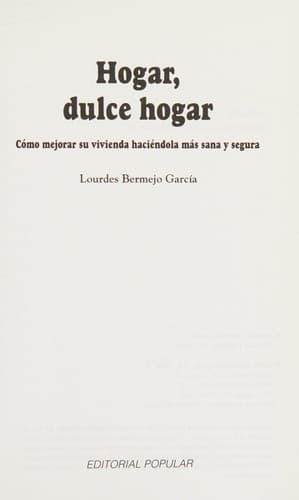 Portada de Hogar, dulce hogar