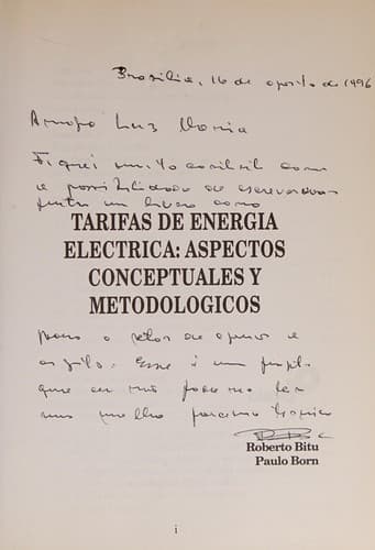 Portada de Tarifas de energía eléctrica