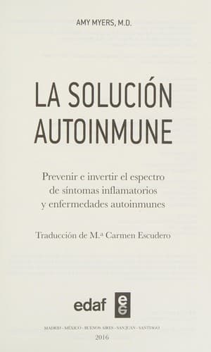 Portada de La solución autoinmune