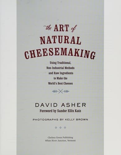 Portada de The art of natural cheesemaking