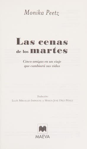 Portada de Las cenas de los martes