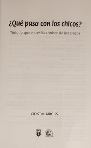 Portada de Que Pasa Con Los Chicos?/What's Up With Boys?