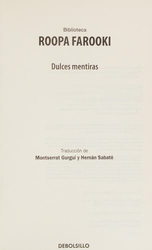 Portada de Dulces mentiras