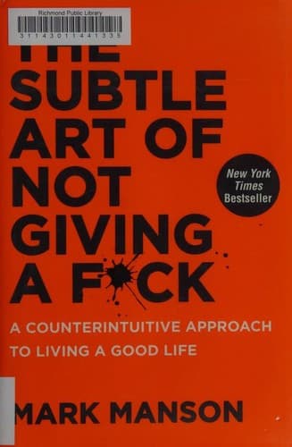 Portada de The Subtle Art of Not Giving A F*ck