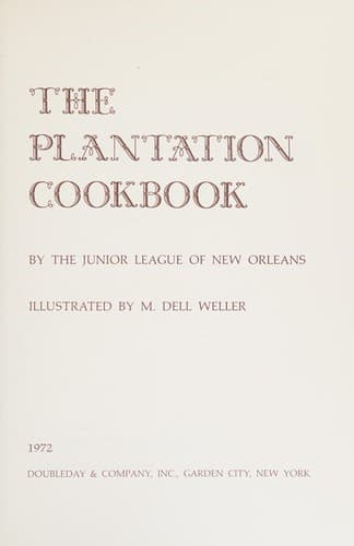 Portada de The plantation cookbook.