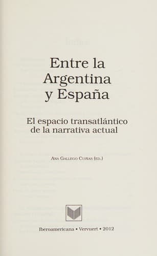 Portada de Entre la Argentina y España