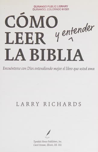Portada de Cómo leer (y entender) la Biblia