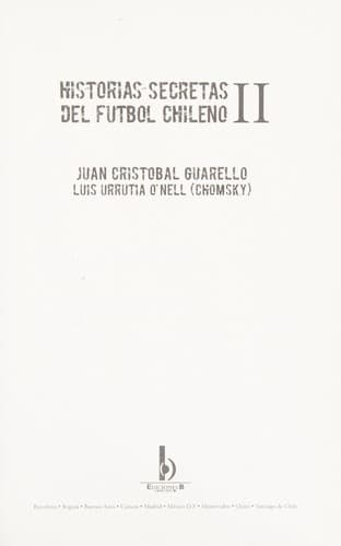 Portada de Historias secretas del fútbol chileno