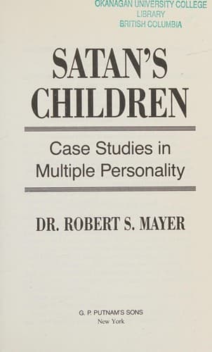 Portada de Satan's children