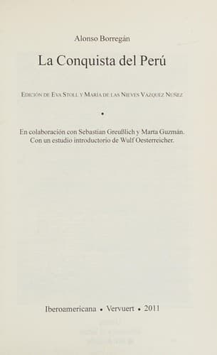 Portada de La conquista del Perú