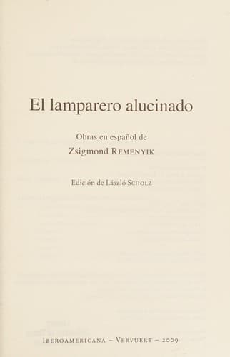 Portada de El lamparero alucinado