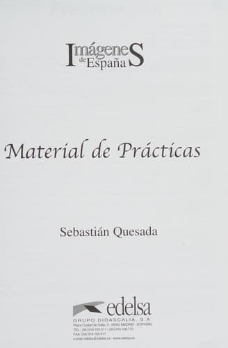 Portada de Imagenes De España Material de Practicas