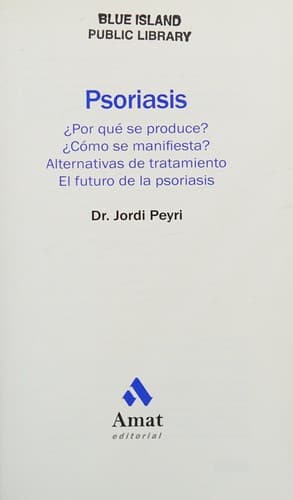 Portada de Comprender la psoriasis