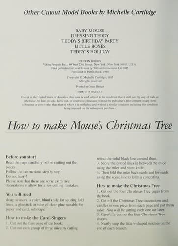 Portada de Mouse's Christmas Tree