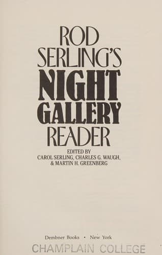 Portada de Rod Serling's Night gallery reader