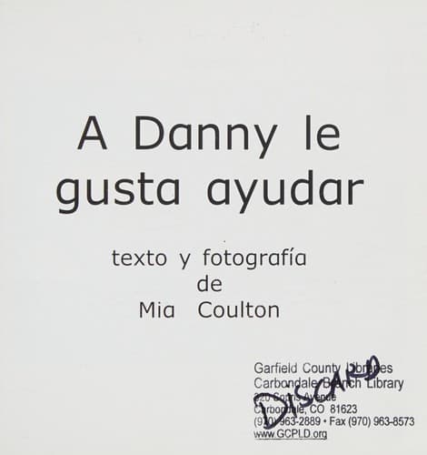 Portada de A Danny le gusta ayudar