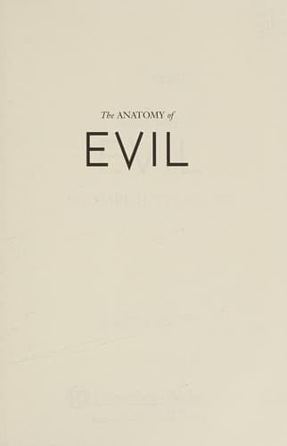 Portada de The anatomy of evil
