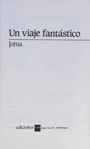 Portada de Un viaje fantástico