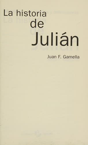 Portada de La historia de Julián