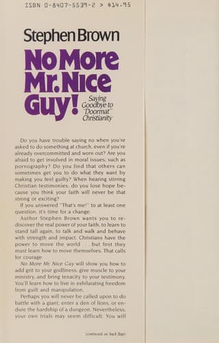 Portada de No more Mr. Nice Guy!