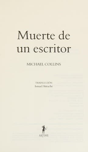 Portada de Muerte de un escritor