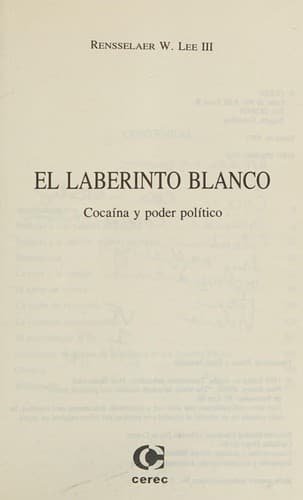 Portada de El laberinto blanco