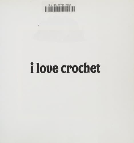 Portada de I love crochet