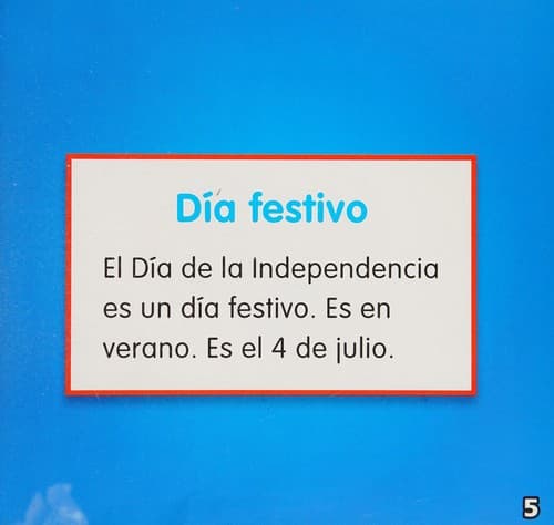 Portada de Celebramos el día de la Independencia en verano