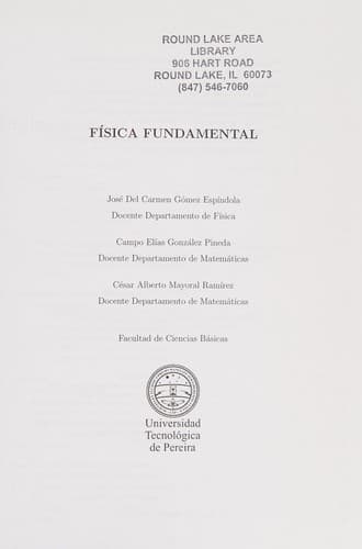 Portada de Física fundamental