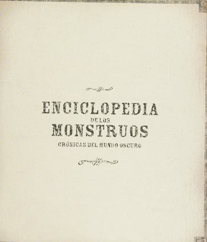 Portada de Enciclopedia de los monstruos