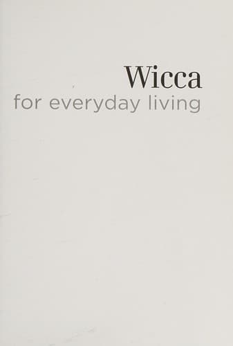 Portada de Wicca for everyday living