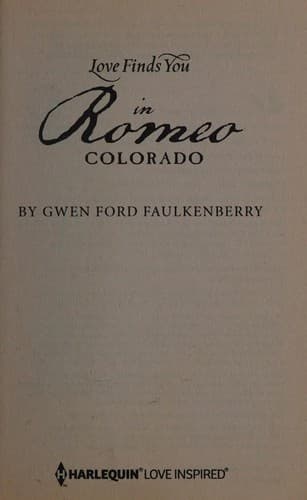 Portada de Love finds you in Romeo, Colorado