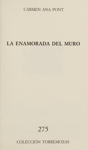 Portada de La enamorada del muro