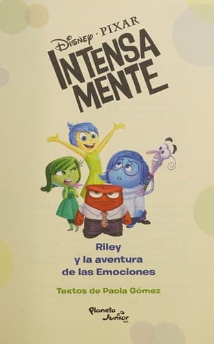 Portada de Intensamente