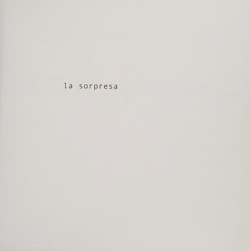 Portada de La Sorpresa/the Surprise