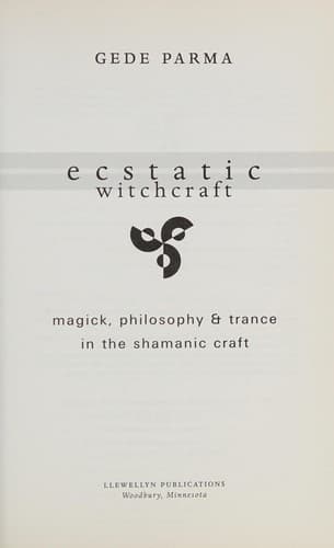 Portada de Ecstatic witchcraft