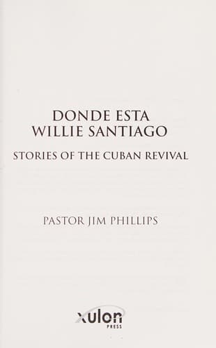 Portada de DONDE ESTA WILLIE SANTIAGO
