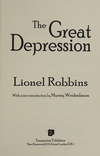 Portada de The great depression