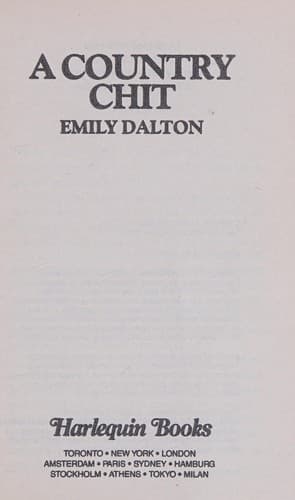 Portada de Country Chit (Harlequin Regency Romance, No 31)
