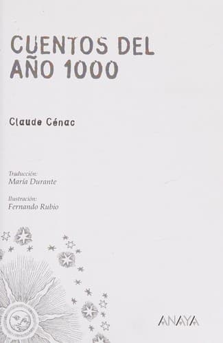 Portada de Cuentos del año 1000
