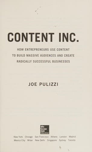 Portada de Content Inc