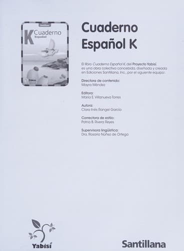 Portada de Cuaderno