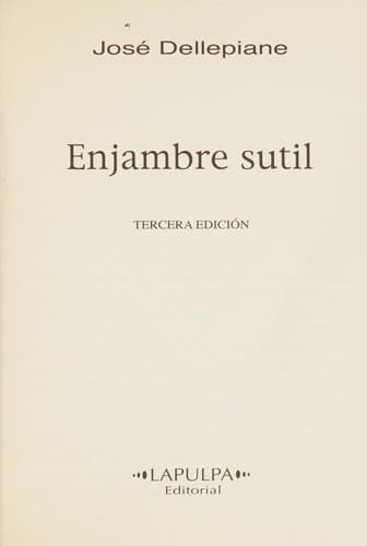 Portada de Enjambre sutil