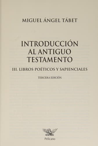Portada de Introducción al Antiguo Testamento