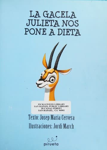 Portada de La gacela Julieta nos pone a dieta
