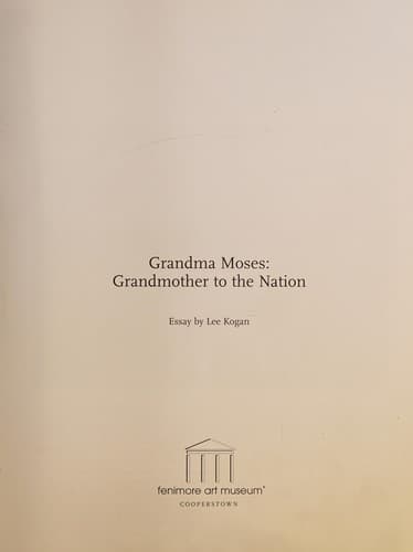 Portada de Grandma Moses