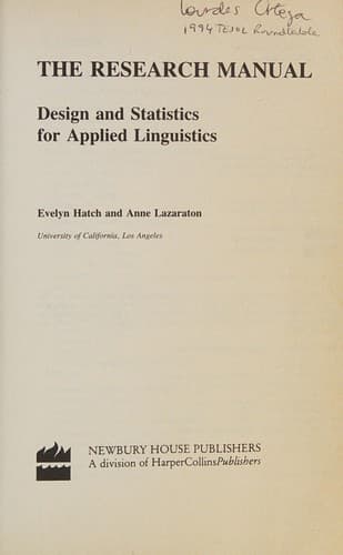 Portada de The research manual