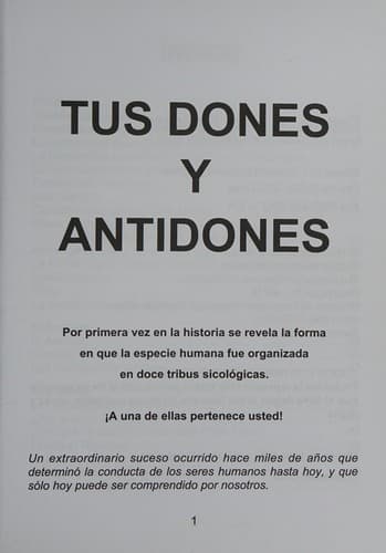Portada de Tus dones y antidones
